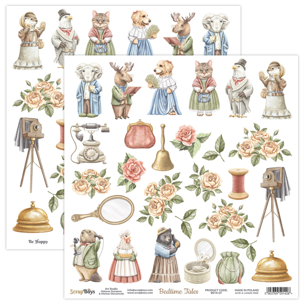 Scrapboys Bedtime Tales Losse bladen (Beta-07)