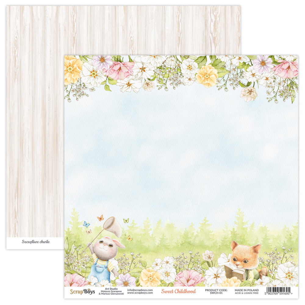 Scrapboys Sweet Childhood losse bladen (SWCH-01)