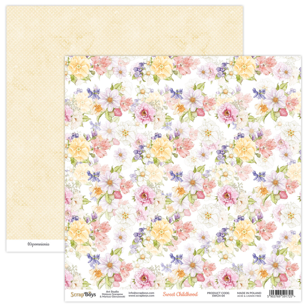 Scrapboys Sweet Childhood losse bladen (SWCH-04)