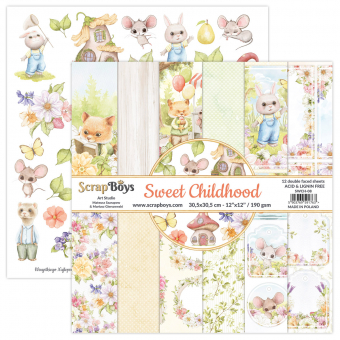 Scrapboys Sweet Childhood Paperpad 12x12 inch (SWCH-08)