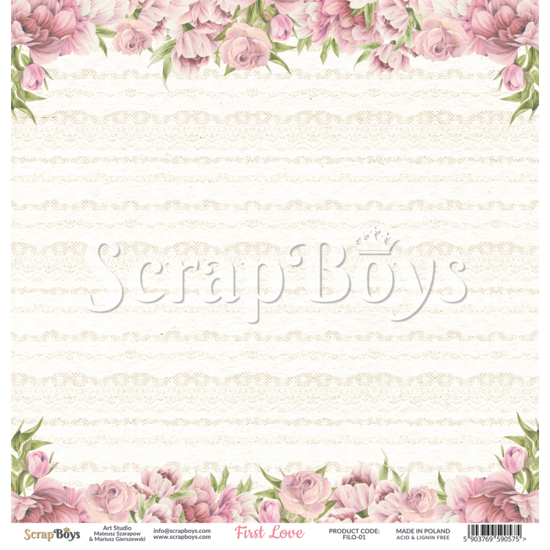 Scrapboys First Love losse bladen (FILO-01)