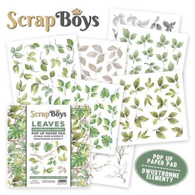 Scrapboys Flower Dreams POP UP Paperpad (POPLE-01)