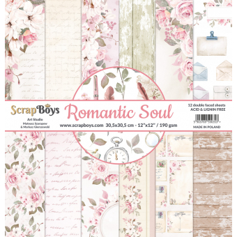 Scrapboys Romantic Soul Paperpad 12x12 inch (ROSO-08)