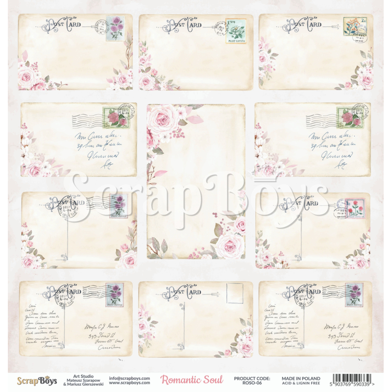Scrapboys Romantic Soul losse bladen (ROSO-06)