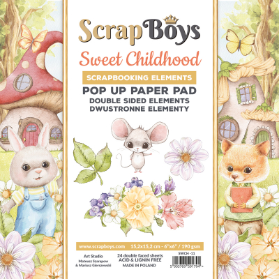 Scrapboys Sweet Childhood POP UP Paperpad (SWCH-11)