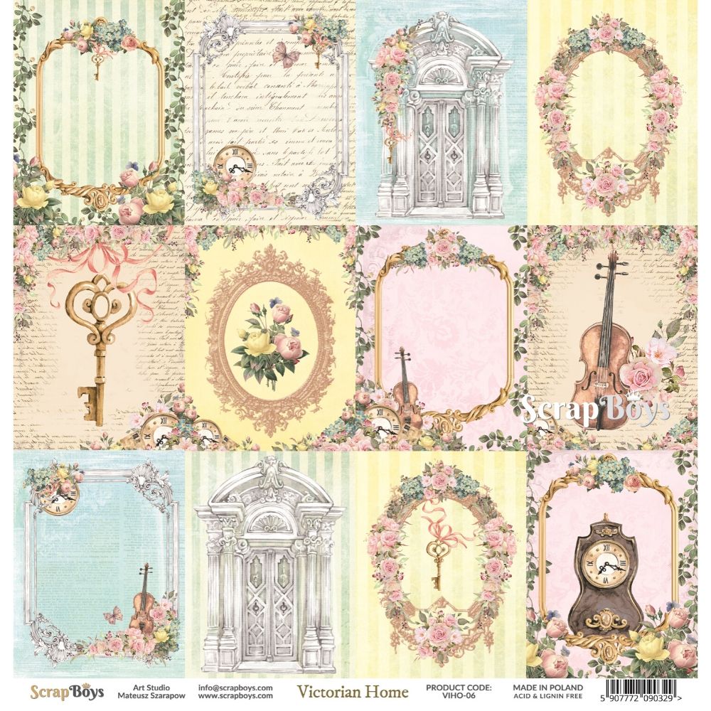 Scrapboys Victorian Home losse bladen (VIHO-06)
