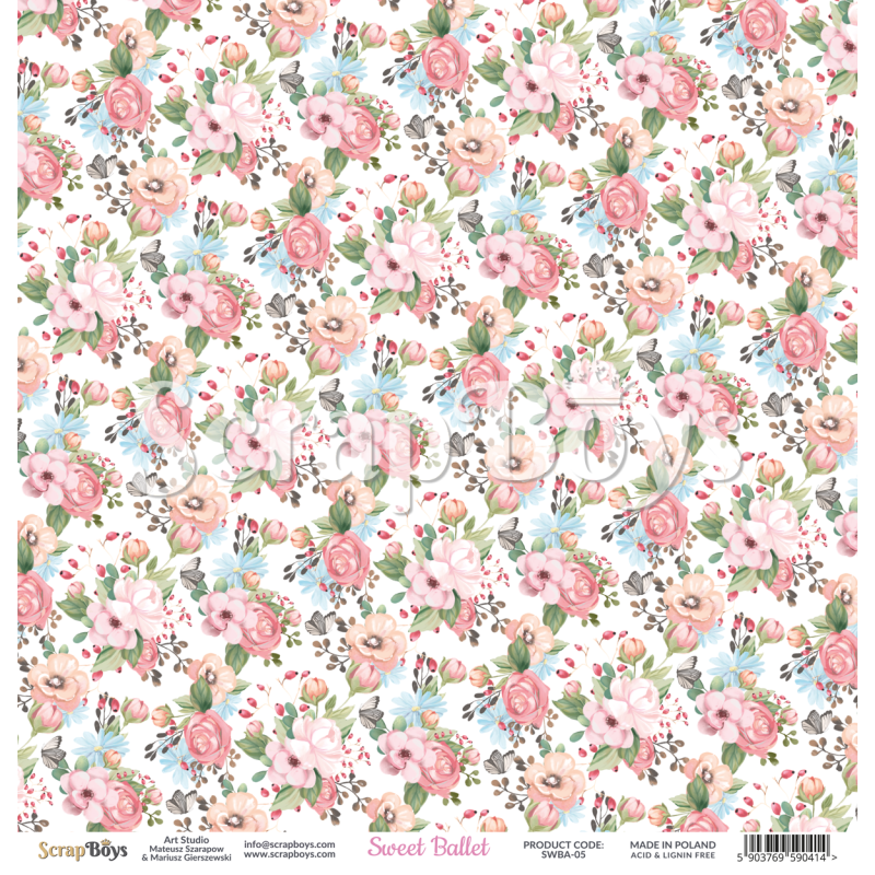 Scrapboys Sweet Ballet losse bladen (SWBA-05)