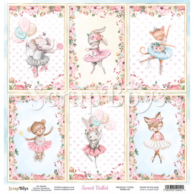 Scrapboys Sweet Ballet losse bladen (SWBA-06)