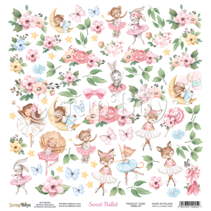 Scrapboys Sweet Ballet losse bladen (SWBA-07)
