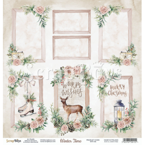 Scrapboys Winter Time losse bladen (WITI-06)