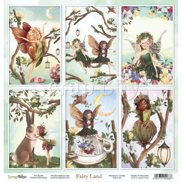 Scrapboys Fairy Land losse bladen (FALA-06)