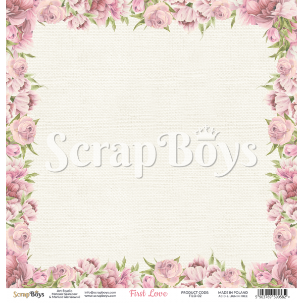 Scrapboys First Love losse bladen (FILO-02)