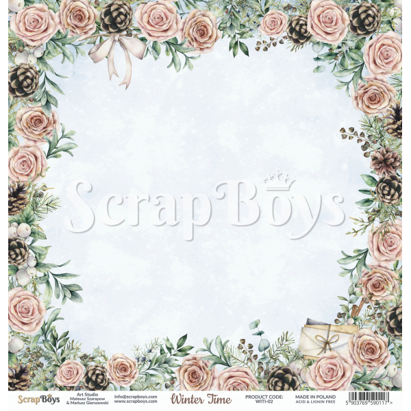 Scrapboys Winter Time losse bladen (WITI-02)