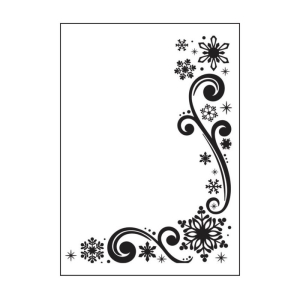 Darice • Embossing sjabloon sneeuwvlokken en sierkrul (1218-117)
