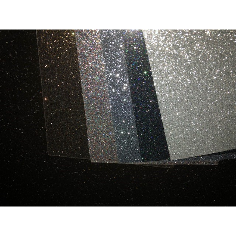 Glitter Flex voor Cricut Joy 5 kleuren ( 12x16cm) (Glitter 5 kleuren klein)