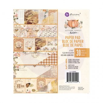 Prima Marketing Autumn Sunset 6x6 Inch Paper Pad (995492)