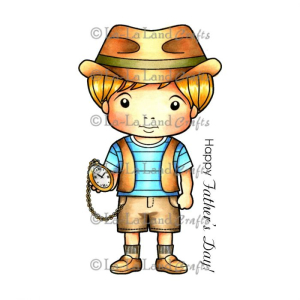 La-La Land Crafts • Crafts Rubber Stamp Fedora Hat Luka Sentiment (3621-5103)