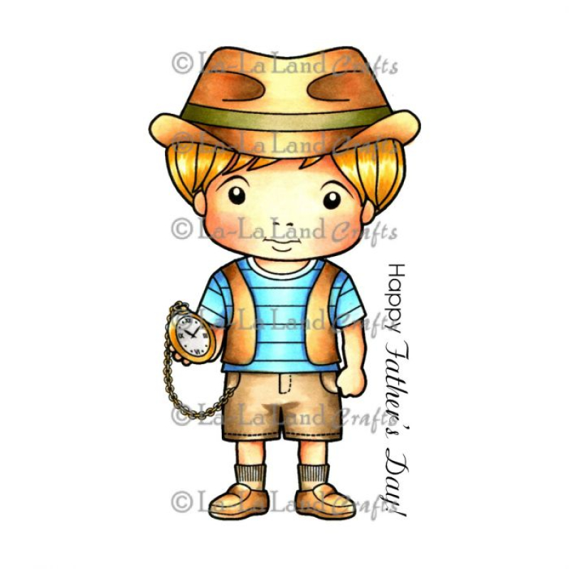 La-La Land Crafts • Crafts Rubber Stamp Fedora Hat Luka Sentiment (3621-5103)