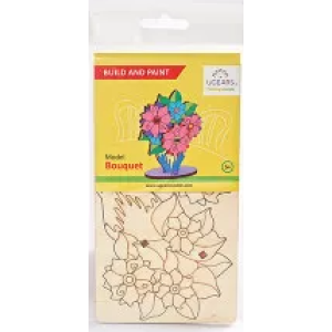 Ugears 3D coloring model «Bouquet» (80002)