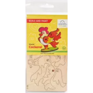 Ugears 3D coloring model «Cockerel» (80004)