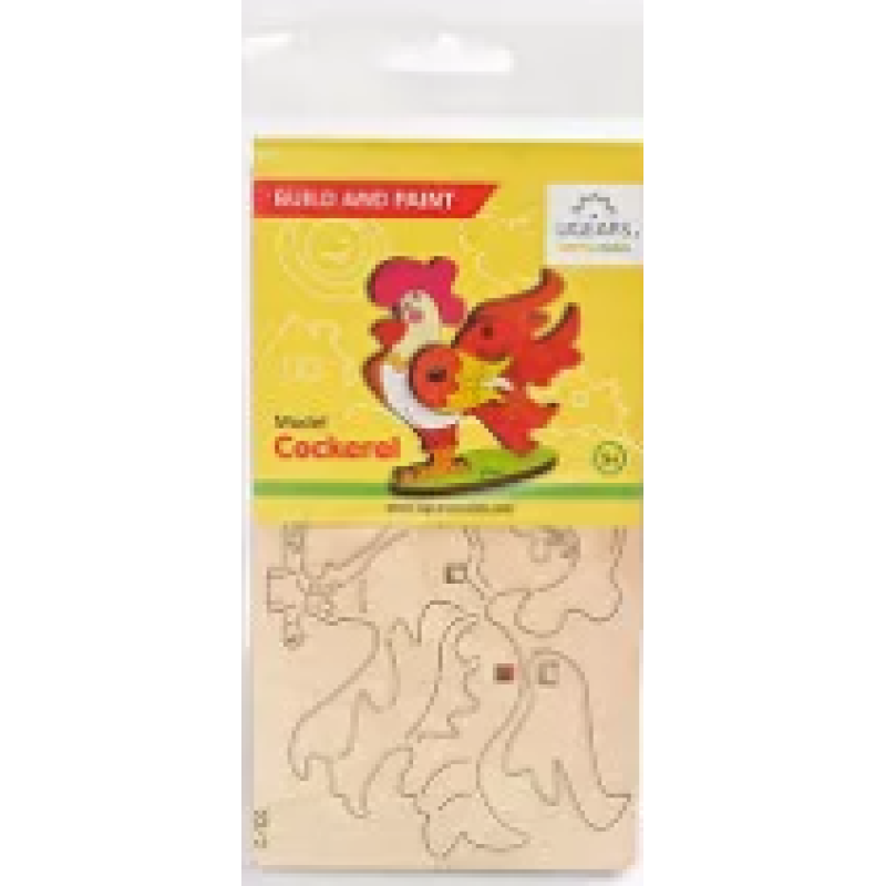 Ugears 3D coloring model «Cockerel» (80004)