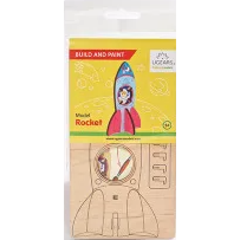 Ugears 3D coloring model «Rocket» (80008)