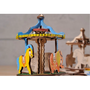 Ugears 3D coloring model Merry-go-round (80020)