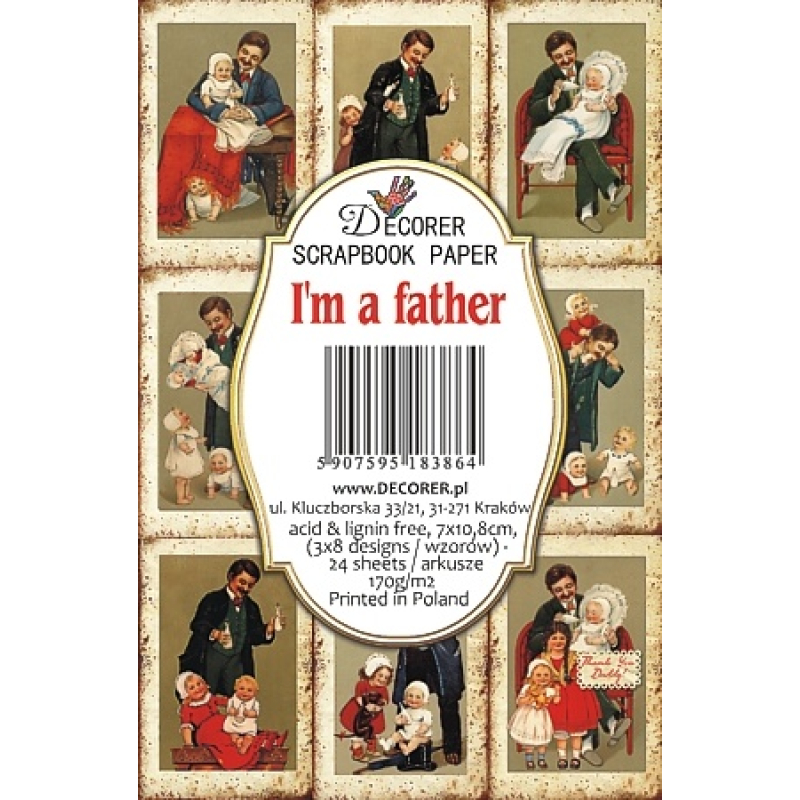 Decorer I'm a father Paper Pack (DECOR-M90)