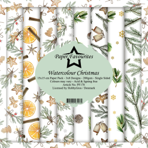 Paper Favourites Watercolour Christmas 6x6 Inch Paper Pack (PF178) ( PF178)