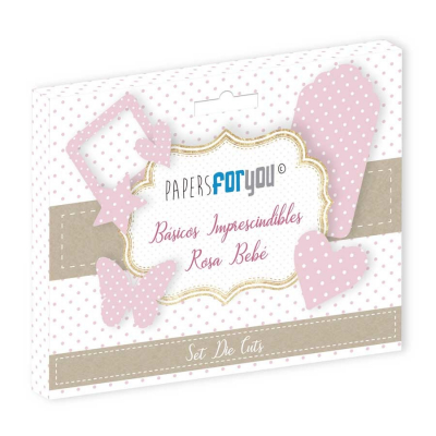 Papers For You Basicos Imprescindibles Rosa Bebe Die Cuts (PFY-3180)