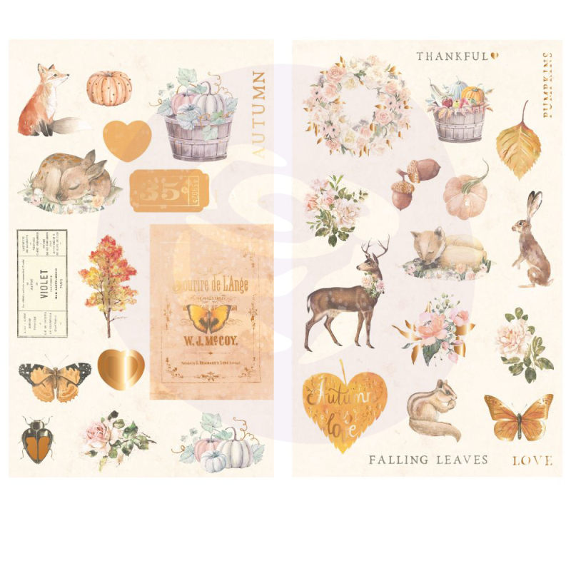 Prima Marketing Autumn Sunset Chipboards (995539)