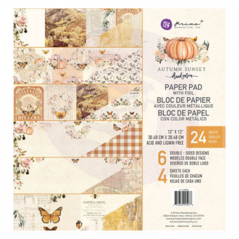 Prima Marketing Autumn Sunset 12x12 Inch Paper Pad (995478)