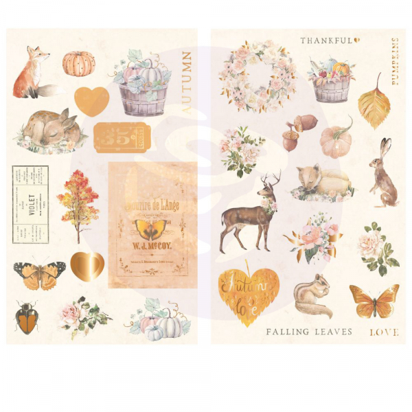 Prima Marketing Autumn Sunset Chipboards (995539)