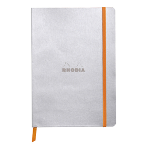 Rhodiarama cahier souple A5 JONQ 160p L - Zilver (117401C)