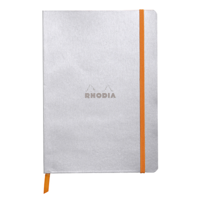 Rhodiarama cahier souple A5 JONQ 160p L - Zilver (117401C)