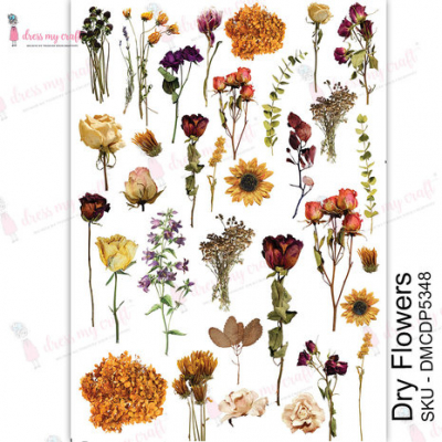 Dress My Craft Transfer Me Dry Flowers (DMCDP5348)
