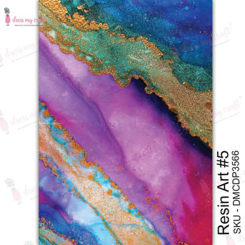 Dress My Craft Transfer Me Resin Art #5 (DMCDP3566)
