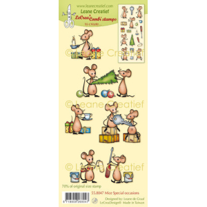 Leane Creatief Mice Special Occasions Combi Clear Stamp (55.8047)