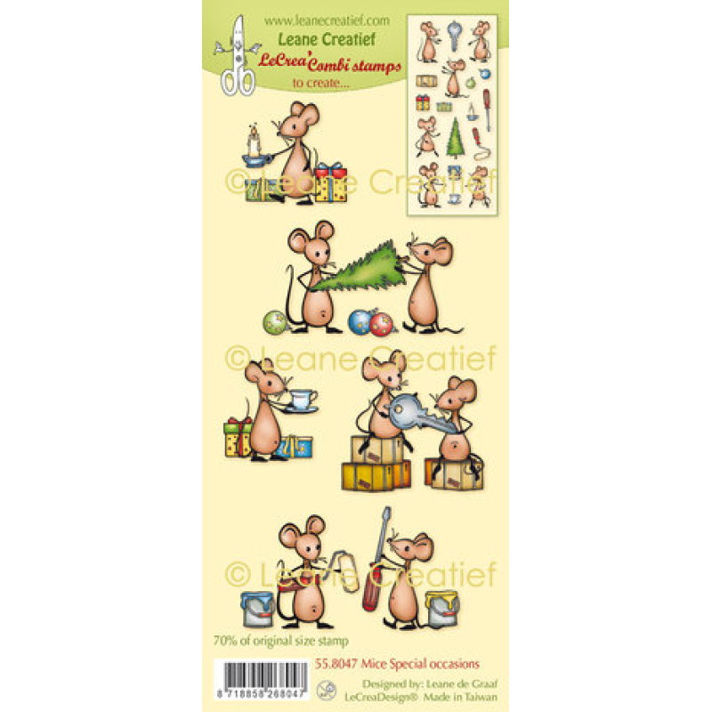 Leane Creatief Mice Special Occasions Combi Clear Stamp (55.8047)