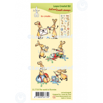 Leane Creatief The World of Bunnies Clear Stamps (55.7750)