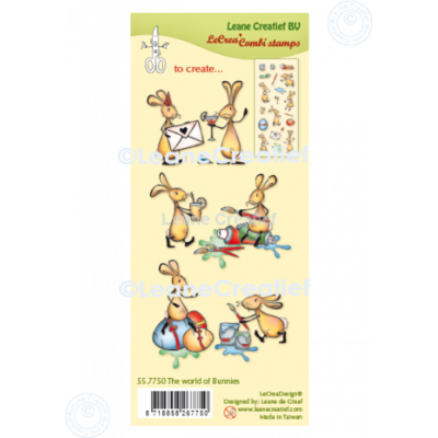 Leane Creatief The World of Bunnies Clear Stamps (55.7750)
