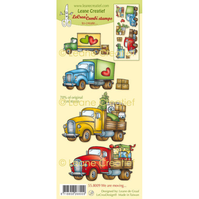 Leane Creatief We are moving... Combi Clear Stamp (55.8009)
