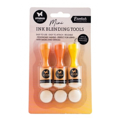 Studio Light Ink Blending Tools + 3 Replacement Foam Pads (SL-ES-INKAP03)