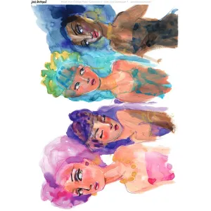 Jane Davenport Collage Sheets A4 Fresh Faced (8pcs) (CEJDCOL003)