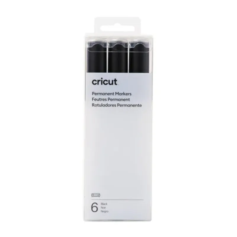 Cricut Venture Permanent Markers 2.5mm Black (6pcs) (2008877)