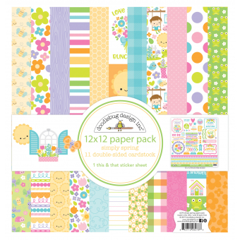 Doodlebug Design Simply Spring 12x12 Inch Paper Pack (842715062788)