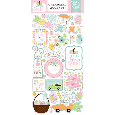 Echo Park Welcome Easter 6x13 Inch Chipboard Accents (WEE236021)