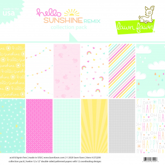 Lawn Fawn Hello Sunshine Remix 12x12 Inch Collection Pack (LF2200)