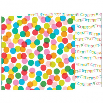 Pebbles • Patterned paper happy hooray 30,5x30,5cm Celebrate 1 vel (732615)