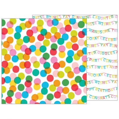 Pebbles • Patterned paper happy hooray 30,5x30,5cm Celebrate  1 vel